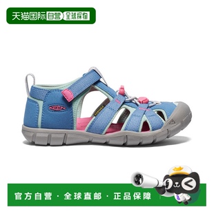 防滑轻便透气儿童凉鞋 日本直邮KEEN 舒适百搭 蓝粉 Seacamp