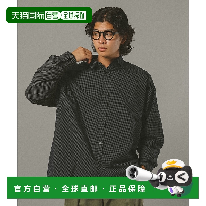 1h可退 日本直邮RAGEBLUE 男士 宽松格纹牛津纺衬衫 580701纯棉