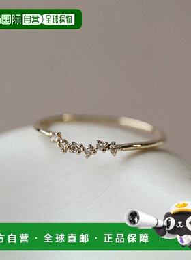 1h可退 日本直邮cui-cui 钻石 克拉斯特戒指 K10YG 755031