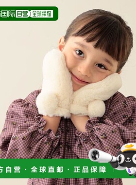 1h可退 日本直邮BEAMS mini 仿皮草连指手套 2025秋冬