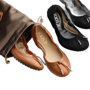 日本直邮 TODS 芭蕾舞鞋 XXW0HI0346Z 女式弹力聚拢高跟鞋丝带圆