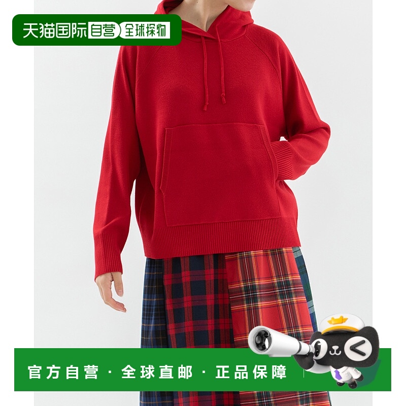 1h可退 日本直邮nop de nod 女装 针织连帽衫 12针全幅编织 仿棉