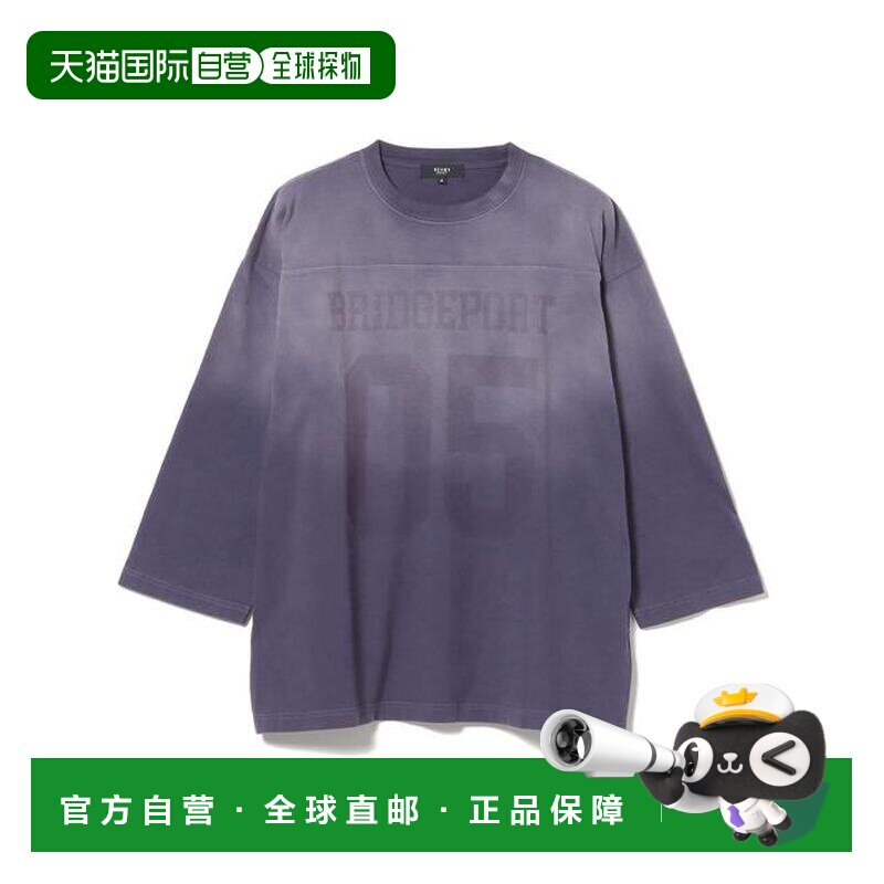 日本直邮BEAMS HEART 褪色足球长袖T恤 支付后1h可退内搭外套罩衫图片