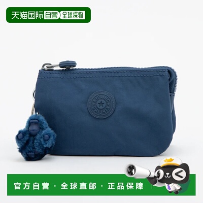 日本直邮Kipling CREATIVITY S 小方包 休闲蓝手提包收纳包