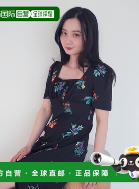 1h可退 日本直邮eimy istoire 女士植物花卉印花短袖连衣裙 11253