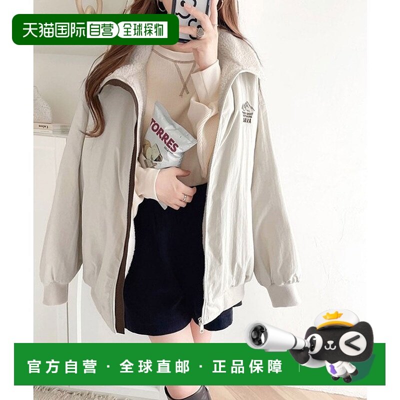 日本直邮Classical Elf Java联名款复古配色刺绣拉链上衣 C04519E