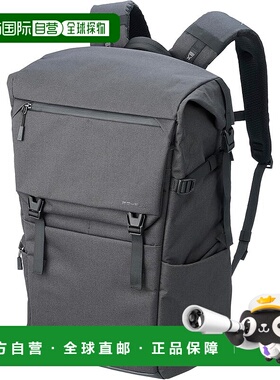 【日本直邮】HAKUBA Plus Shell 城市卷顶背包26 黑色 大容量