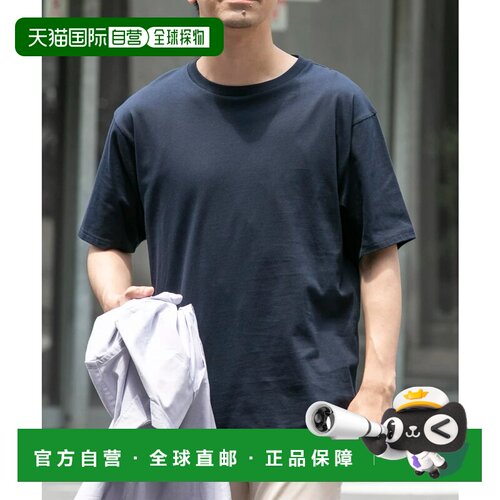 日本直邮URBAN RESEARCH 大码防汗渍圆领T恤 藏青色 UR TECH