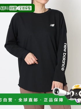 日本直邮New Balance 女士功能性长袖T恤AWT55617（黑色）
