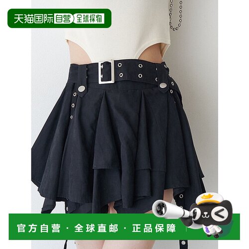 1h可退 日本直邮jouetie 女士不对称下摆腰带迷你裙 082510801201