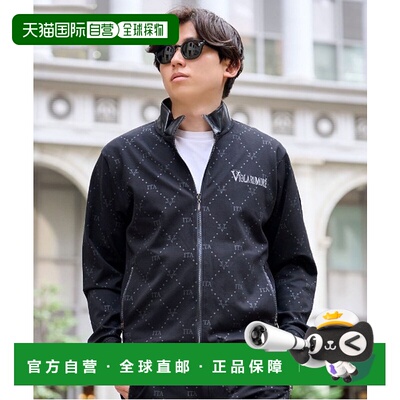 1h可退 日本直邮VIOLA RUMORE 男女同款 全图案拉链夹克 异材质拼