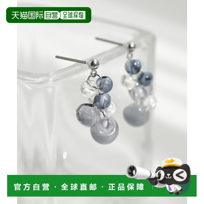 1h可退 日本直邮ANE MONE 透明感球形耳环 DG570095P耳钉配饰