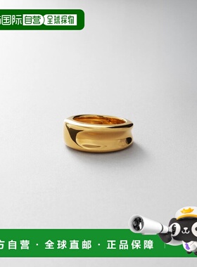 1h可退 日本直邮COCOSHNIK 女士 宽版凹面设计 18K金镀层 指环 76