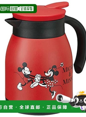 【日本直邮】斯凯达桌面保温壶迪士尼米老鼠图案红色不锈钢600ml