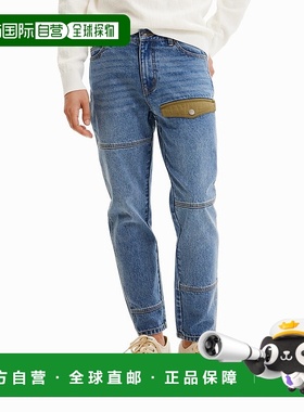 日本直邮Desigual 拼接直筒牛仔裤 [DE819EM21241]直筒裤