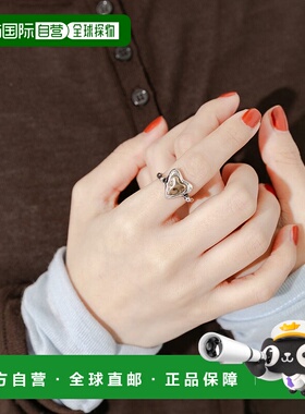 1h可退 日本直邮SMELLY 女士复古风立体爱心合金戒指 SMA62KC029