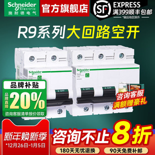 R9大功率2P 100A 80A 125A动力总闸 施耐德空气开关断路器