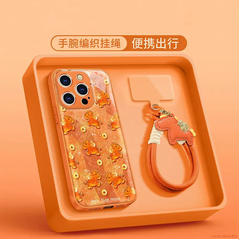 金币小马适用苹果17手机壳iPhone16/15PROMAX水凝壳华为PURA82创意NOVA14可爱MATE60PRO本命年S50小米OPPOK90,3C数码配件,手机保护套/壳,淘宝优惠券,粉丝福利购,淘宝优惠卷