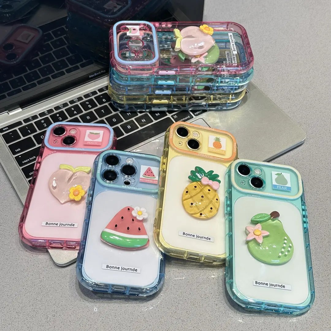 水果立体贴件适用苹果手机壳