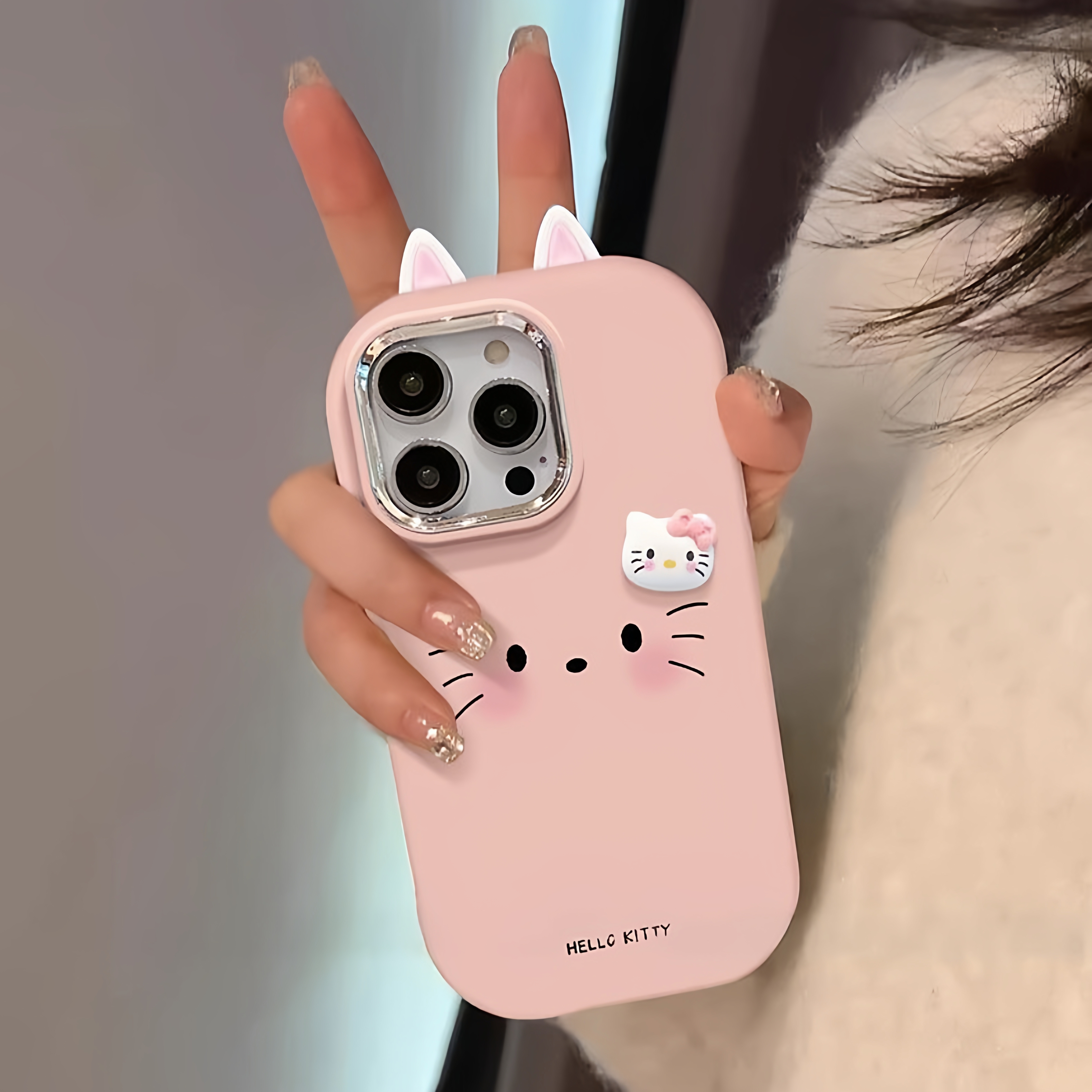 腮红凯蒂猫适用苹果手机壳
