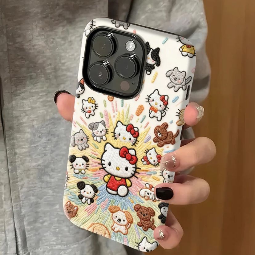 踏步小猫适用苹果手机壳