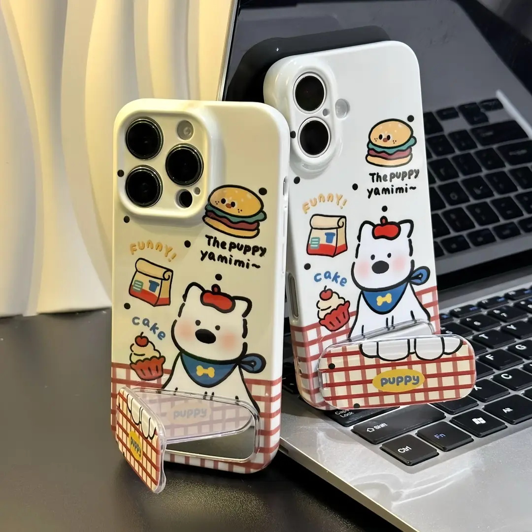 趣味汉堡甜点小狗适用苹果手机壳