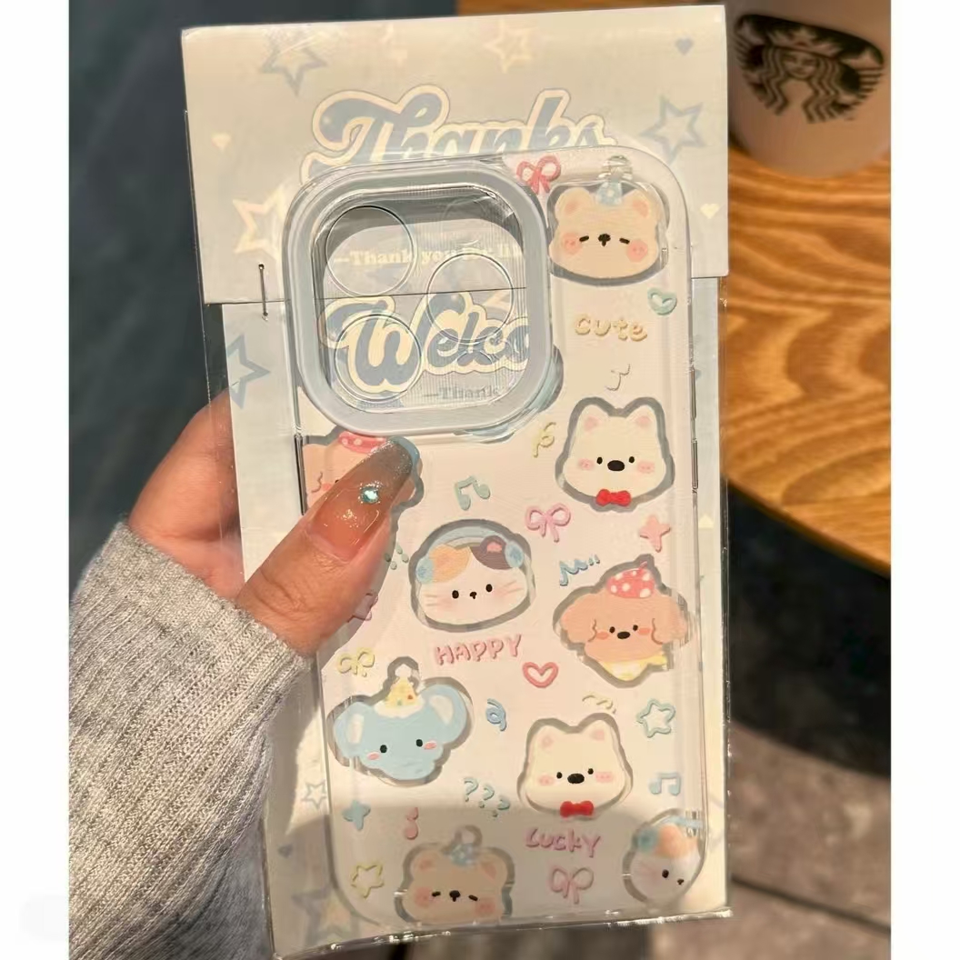 双层IMD适用于苹果/华为/小米/oppo/vivo小动物Jellycat手机壳ins
