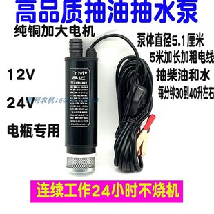 电动抽油泵水泵小型r伏大功率.加油机静音遥控泵抽油器