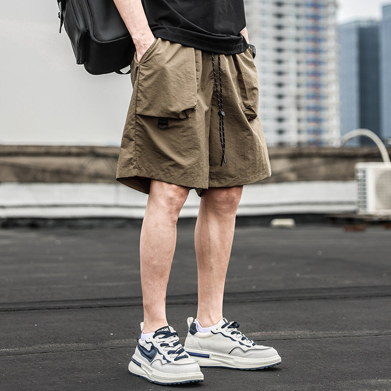 速干短裤男夏f季潮牌美式宽松直筒工装裤子户外休闲运动薄款五分,男装,短裤,淘宝优惠券,粉丝福利购,淘宝优惠卷