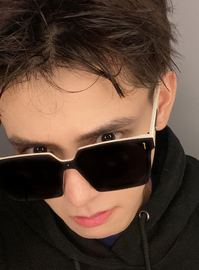 2021潮流g型男平面一体镜片太阳眼镜开车正方形女复古偏光墨镜圆