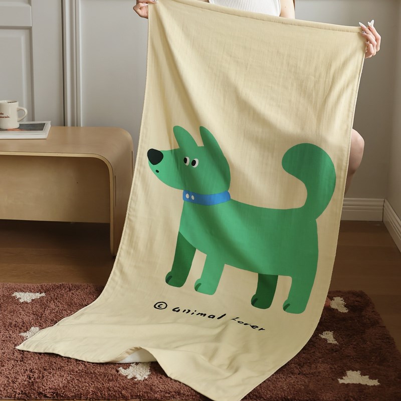 儿童a类纯棉纱布浴巾大尺寸宝宝男女可爱裹巾高级家用吸水不掉毛