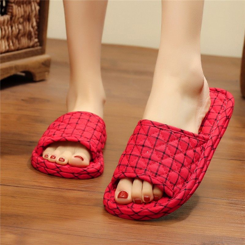 静音布底木地板布艺室内软底春夏男女可机洗家Q居家夏四季韩版拖,居家布艺,居家棉拖/棉鞋,淘宝优惠券,粉丝福利购,淘宝优惠卷