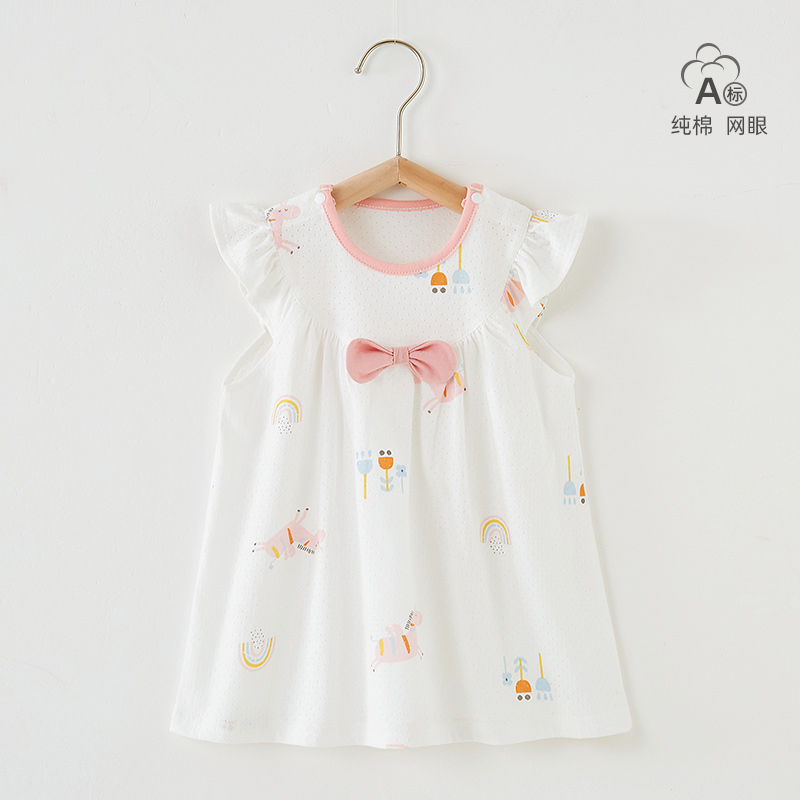 婴儿连衣裙夏季薄款纯棉女童洋气韩版公主衣服女宝Z宝裙子夏装