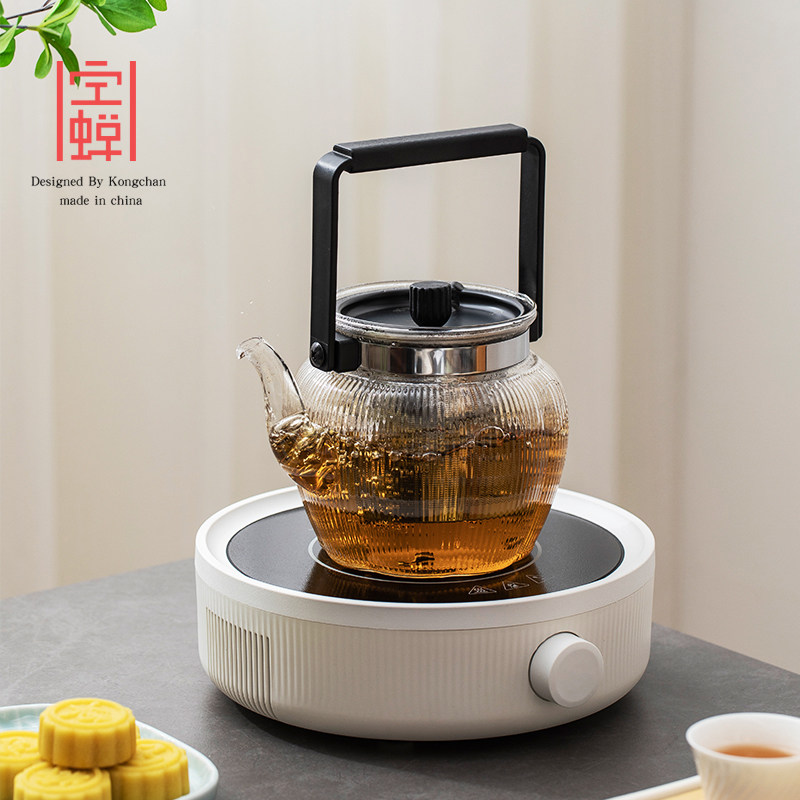 电陶炉煮茶炉玻璃烧水养生茶壶泡茶器F家用泡茶壶耐高温煮茶器套,餐饮具,煮茶炉,淘宝优惠券,粉丝福利购,淘宝优惠卷