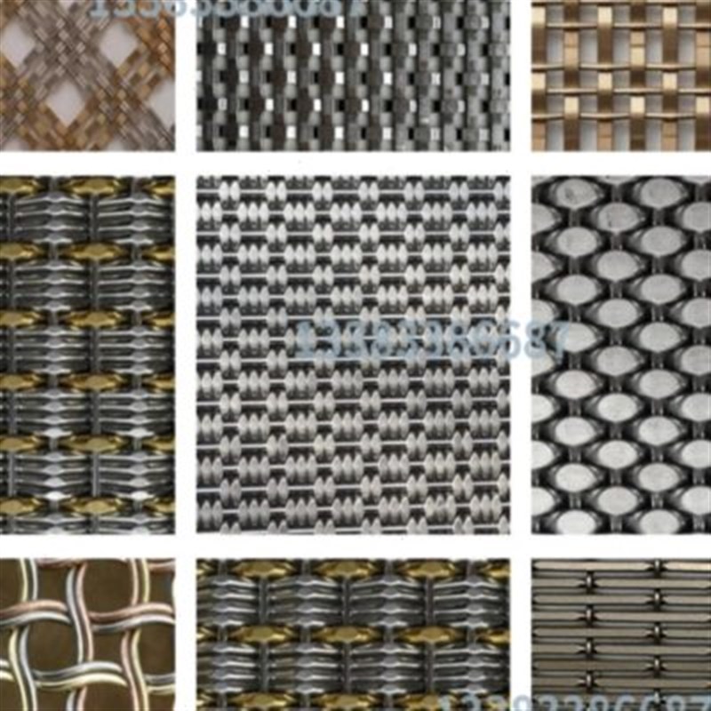不锈钢金属网 编织装饰网 幕墙网帘 螺旋网帘 隔断网屏风金属网帘