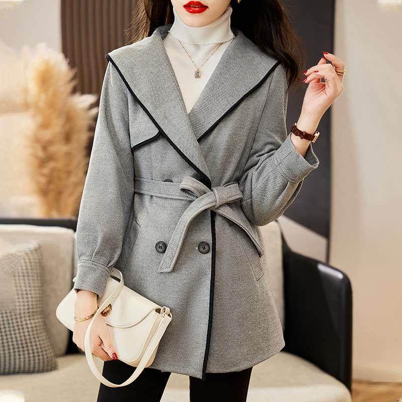 小个子灰色毛呢外套女短款2022年秋冬新款高级感韩系气质呢子大衣,模玩/动漫/周边/娃圈三坑/桌游,lolita洛丽塔配饰小物/道具,淘宝优惠券,粉丝福利购,淘宝优惠卷