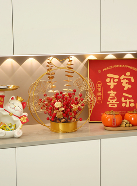 招财猫钥匙收纳玄关摆件新居x入户门鞋柜电视柜装饰品乔迁新居礼