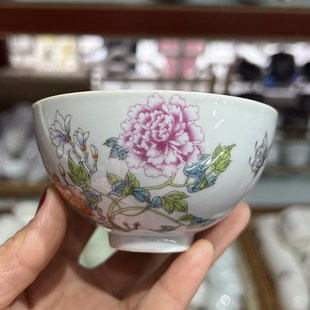 高档功夫陶瓷茶杯个人专用景德镇主人杯单杯女大S容量品茗杯子牡