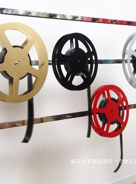 影楼道具摆件81635mm毫米二手胶片夹电S影片盘怀旧老电影