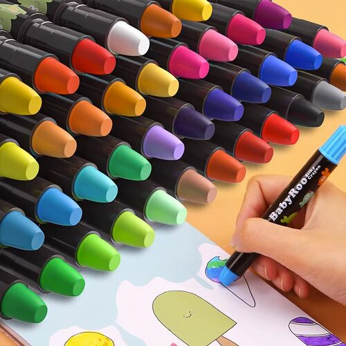 【清仓特卖】儿童画笔可水洗蜡笔