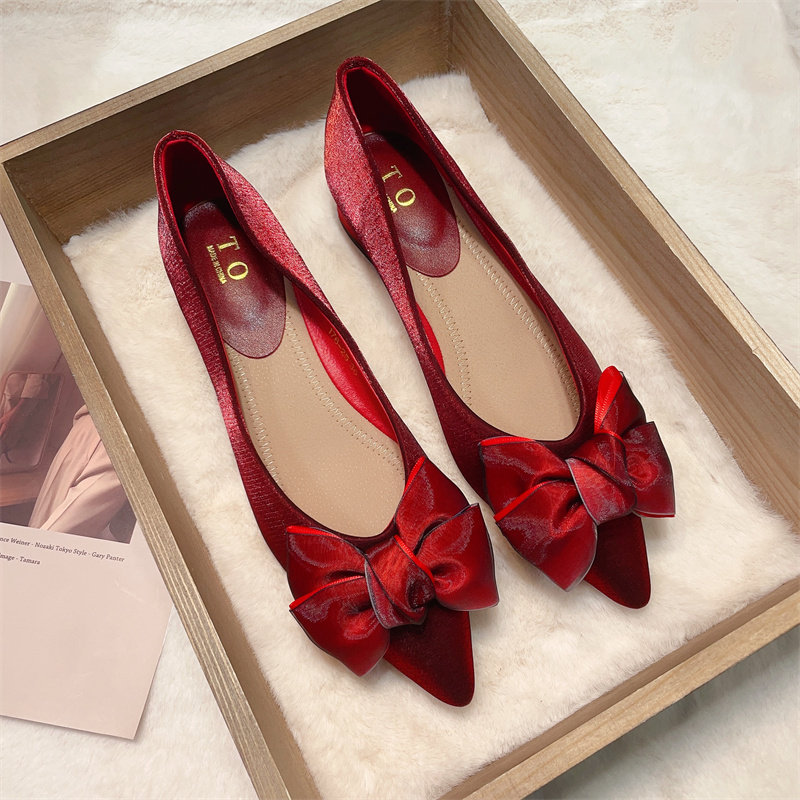 2025新款中跟鞋子女秀禾服婚鞋红色粗跟不累脚低跟单鞋新娘结婚鞋,女鞋,浅口单鞋,淘宝优惠券,粉丝福利购,淘宝优惠卷