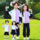 幼儿园园服春秋套装 紫色班服 小学生校服运动会三件套一二年级夏季