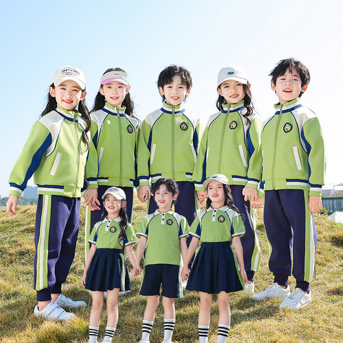 小学生校服夏季套装幼儿园服春秋