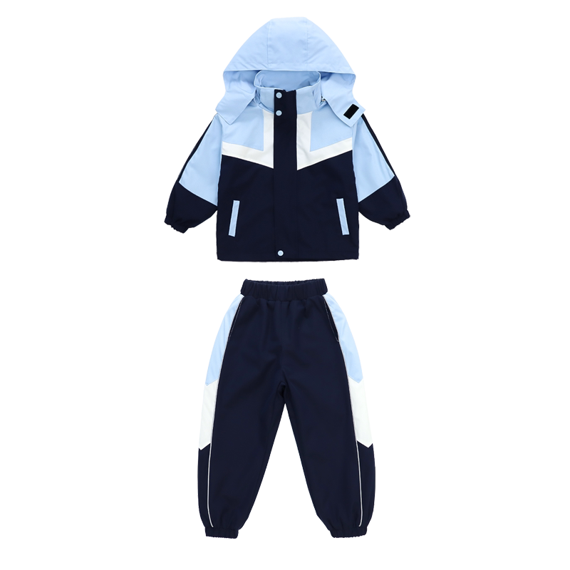 幼儿园园服冲锋衣三件套小学生校服春秋四件套儿童秋冬季班服套装