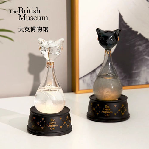 大英博物馆安德森猫风暴瓶摆件