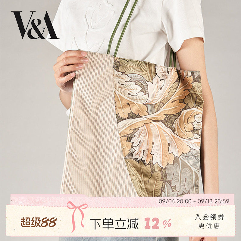 物兮物VA博物馆威廉莫里斯文创帆布包轻便单肩包通勤文艺高颜值图片