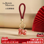 大英博物馆马年文创马上有福钥匙扣红色小马挂件本命年新年礼物