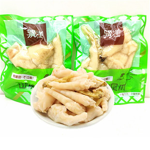 靖江特产骥洋山椒凤爪泡椒卤味鸡爪子真空独立小包装散称零食500g