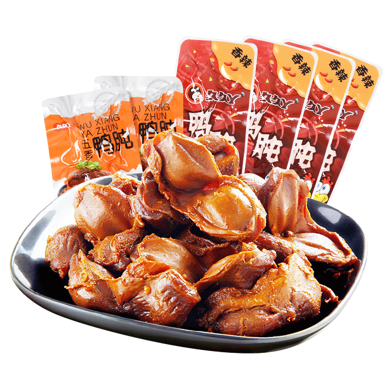 久久丫香辣鸭500g独立包装鸭肫