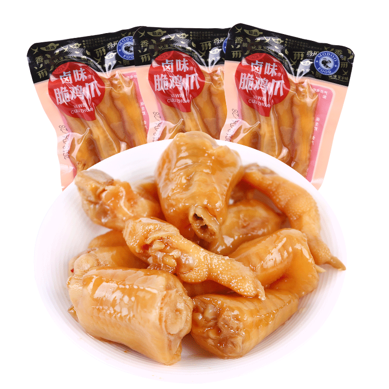 牧童卤味500g脆皮五香鸡肉类凤爪